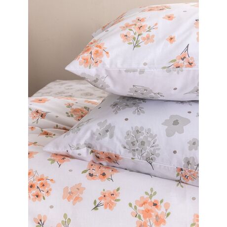 Palamaiki Σετ Υπέρδιπλα Σεντόνια Fashion Life 240x260 FL6295 Χωρίς Λάστιχο Λευκό