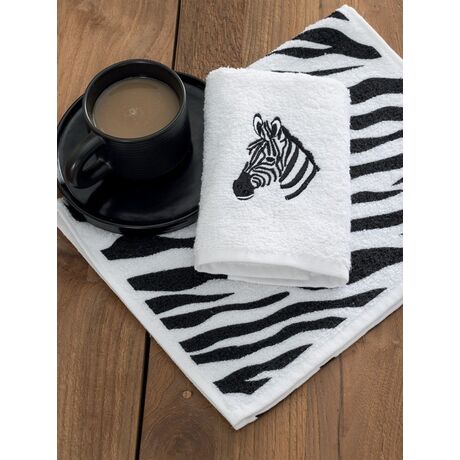 Palamaiki Σετ 2 Πετσέτες Κουζίνας 30x50 MH400 ZEBRA Λευκό