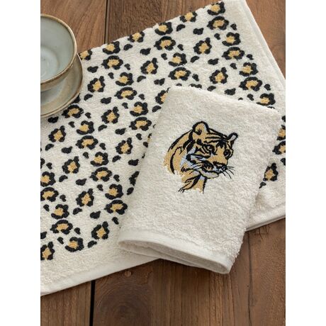Palamaiki Σετ 2 Πετσέτες Κουζίνας 30x50 MH400 TIGER Εκρού