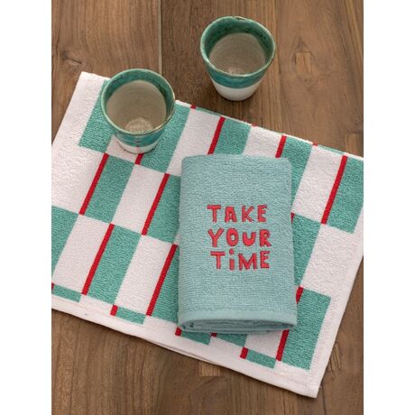 Palamaiki Σετ 2 Πετσέτες Κουζίνας 30x50 MH400 TIME Γαλάζιο