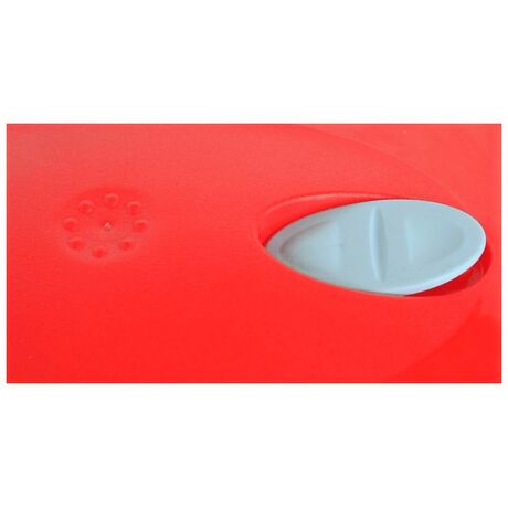 BAMA Ιταλίας Τάπερ-Φαγητοδοχείο 22.5x15.5x9.5cm Ορθογώνιο με Βαλβίδα 2lt Διάφανο Κόκκινο Καπάκι