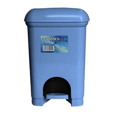 Κάδος Μπάνιου Πεντάλ 12.5lt 21x22x30cm Εσωτερικό Κάδο 6lt 17x18x23cm Πλαστικός Γαλάζιος Ελλάδας