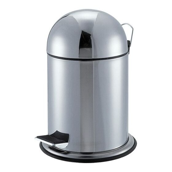 Κάδος ΙΝΟΧ με Πεντάλ Ø24.5x38cm 5lt Πομπέ Καπάκι Βάρος 1.1kg