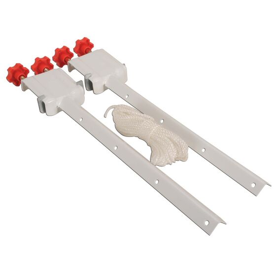 Απλώστρα Ρούχων για Τετράγωνες Κουπαστές Μεταλλική Βαμμένη Βιδωτή Άπλωμα 11m Αντοχή 30kg Ελλάδος APLOSTRAK