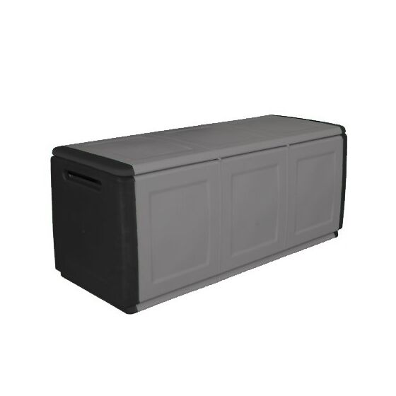 ARTPLAST Ιταλίας Μπαούλο 138x53x57 330lt Αποθήκευσης Πλαστικό  MASSIF 13kg Μαύρο/Γκρι CUBE