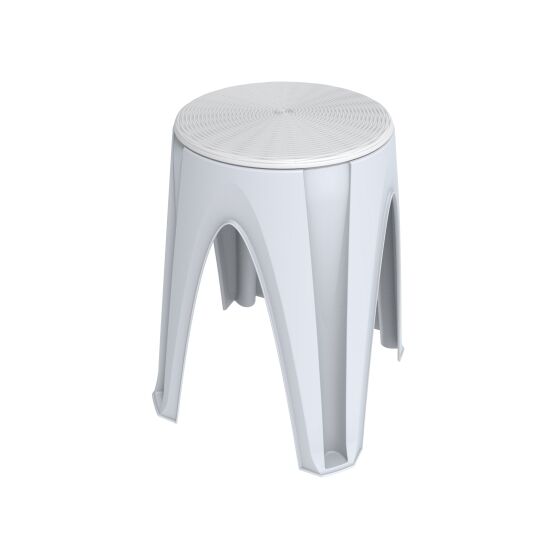 Πλαστικό Σκαμπό 35x35x45.5cm με Περιστρεφόμενη Θέση Λευκό BAMA Ιταλίας