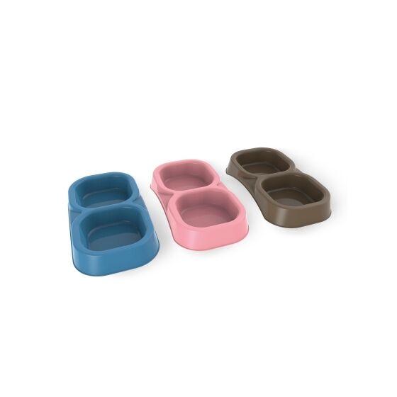 Ταΐστρα Σκύλου-Γάτας 2σε1 21x11.5x3cm Ροζ BAMA Ιταλίας