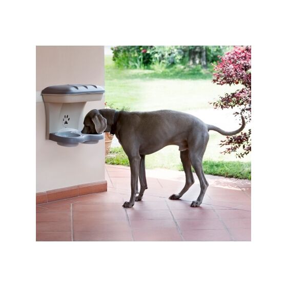 Ταΐστρα-Ποτίστρα Σκύλων 2σε1 48x27x42cm Μπεζ-Καφέ BAMA Ιταλίας