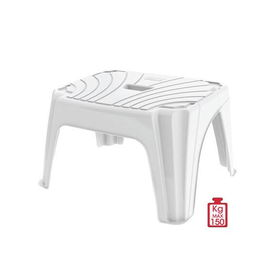 Σκαμπό Πλαστικό 45x35x25cm STEP2 Λευκό BAMA
