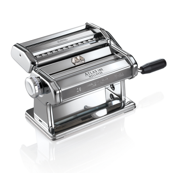 MARCATO Ιταλίας ATLAS180 Classic Μηχανή Φύλλου και Ζυμαρικών 23x20x15.5cm Επιχρωμιωμένο Ατσάλι Διαιρούμενη MAX Πλάτος Ζύμης 18cm Βάρος 1.94kg