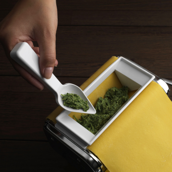 MARCATO Ιταλίας ATLAS150 Classic Σετ Μηχανή Φύλλου και Ζυμαρικών με Αξεσουάρ για Παρασκευή Ζυμαρικών Spaghetti και Ravioli PASTASET