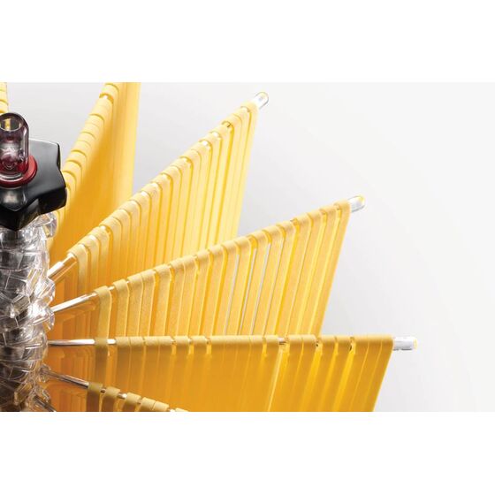 MARCATO Ιταλίας Στεγνωτήρι Ζυμαρικών Design με 16 Ράβδους MAX Αντοχή 2kg Βάση Αλουμινίου-Πλαστικοί Ράβδοι Μαύρο