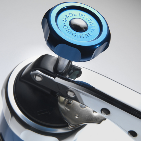 MARCATO Ιταλίας Μπισκοτομηχανή Design 2 Επιπέδων 5.5x5.5x21cm με 20 Κεφαλές για Μπισκότα Ανοδιωμένο Αλουμίνιο Μαύρο