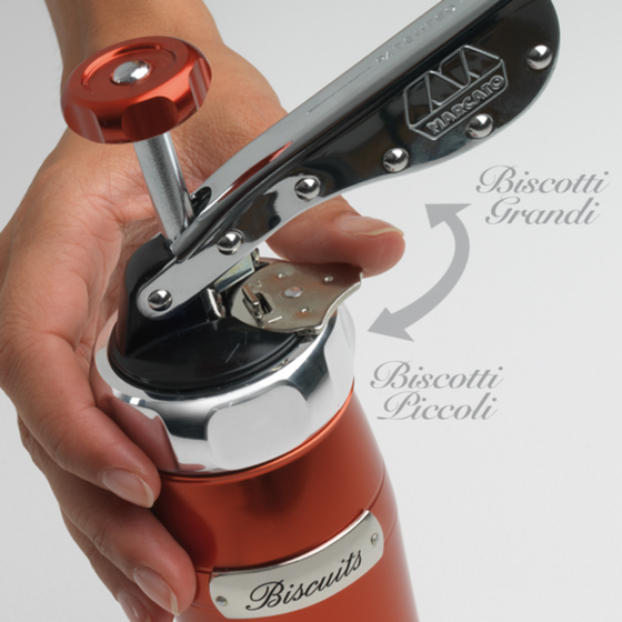 MARCATO Ιταλίας Μπισκοτομηχανή Design 2 Επιπέδων 5.5x5.5x21cm με 20 Κεφαλές για Μπισκότα Ανοδιωμένο Αλουμίνιο ΡοζMARCATO Ιταλίας Μπισκοτομηχανή Design 2 Επιπέδων 5.5x5.5x21cm με 20 Κεφαλές για Μπισκότα Ανοδιωμένο Αλουμίνιο Ροζ