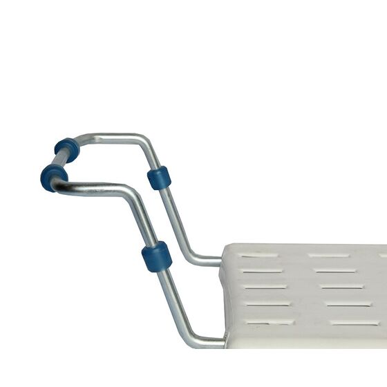 Κάθισμα-Σκαμπό Μπανιέρας 65.5x22x14cm Πλαστικό με Επεκτεινόμενα Μεταλλικά Μπράτσα Βάρος 1.85kg Λευκό TECHNOSET Ελλάδας