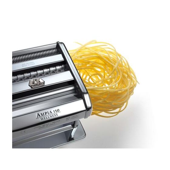 MARCATO Ιταλίας AMPIA150 Μηχανή Φύλλου και Ζυμαρικών Ιταλίας 20x18.5x13cm Επιχρωμιωμένο Ατσάλι MAX Πλάτος Ζύμης 15cm Βάρος 2.5kg