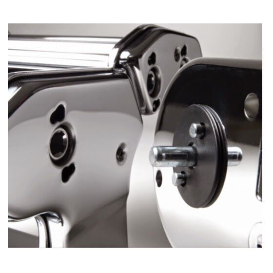 MARCATO Ιταλίας AMPIAMOTOR Μηχανή Φύλλου και Ζυμαρικών με Μοτέρ Ηλεκτρικό 220V 32x20x13cm Επιχρωμιωμένο Ατσάλι MAX Πλάτος Ζύμης 15cm Βάρος 4.2kg