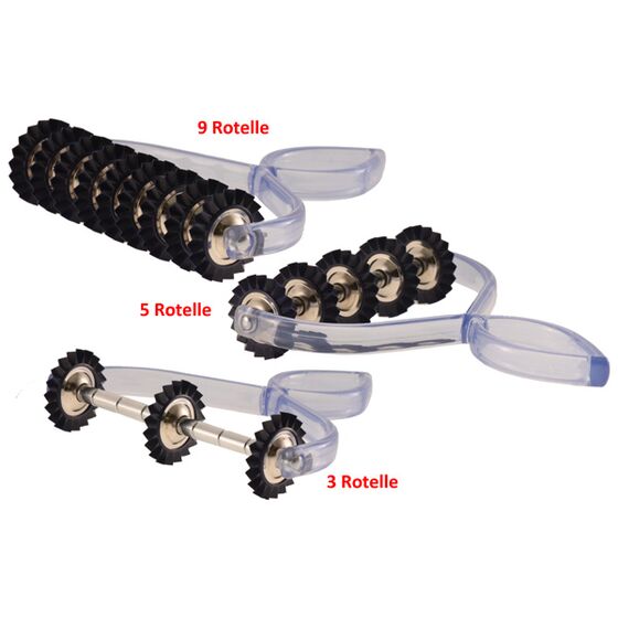 MARCATO Ιταλίας Εξάρτημα Κοπής Ζύμης DESIGN με 9 Αφαιρούμενες Ροδέλες 14.5x4x16cm Λευκό Διάφανο PASTABIKE