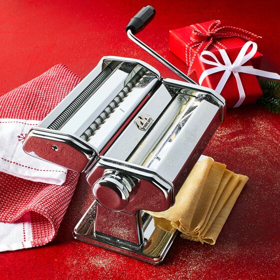 MARCATO Ιταλίας ATLAS150 Classic Μηχανή Φύλλου και Ζυμαρικών 20x20x15.5cm Επιχρωμιωμένο Ατσάλι Διαιρούμενη MAX Πλάτος Ζύμης 15cm Βάρος 1.68kg