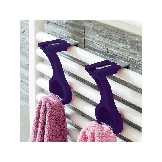 BAMA Ιταλίας Κρεμάστρα Πολυλειτουργική Πλαστική 15.5x8x6cm με Ρυθμιζόμενο Γάντζο 0.7-5cm FRUYT Λευκή