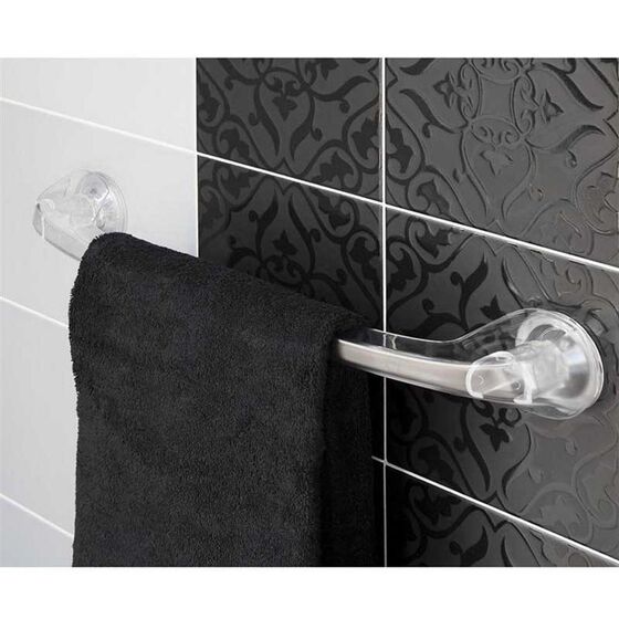 Πετσετοθήκη Μπάνιου 55x8.8x7.5cm Πλαστική Επιτοίχια με Βίδες Διάφανη BAMA Ιταλίας