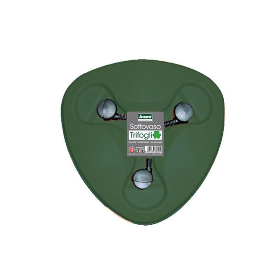 Βάση Γλάστρας Σύνθεσης Τριπλής TRIFOGLIO Ø40X10cm με Ρόδες Πλαστική 0.37kg Κυπαρισσί BAMA  Ιταλίας