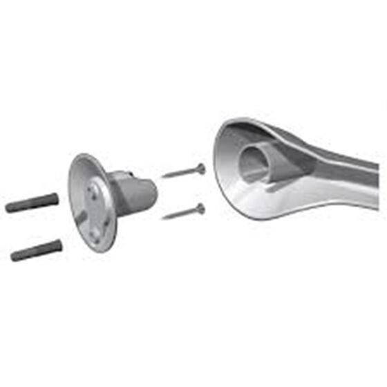 Πετσετοθήκη Μπάνιου 24.3x7.4x19.8cm Πλαστική Επιτοίχια με Βίδες Λευκή BAMA Ιταλίας