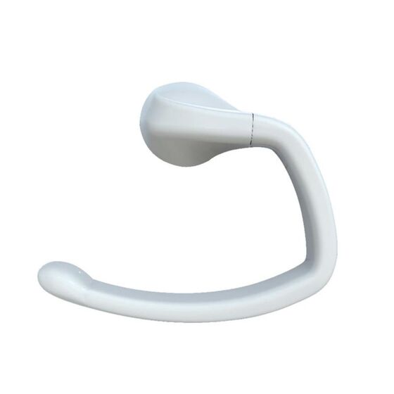 Πετσετοθήκη Μπάνιου 24.3x7.4x19.8cm Πλαστική Επιτοίχια με Βίδες Λευκή BAMA Ιταλίας