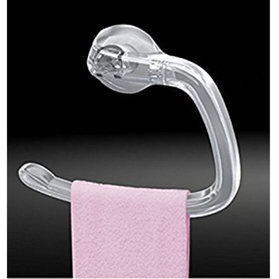 Πετσετοθήκη Μπάνιου 24.3x7.4x19.8cm Πλαστική Επιτοίχια με Βίδες Διάφανη BAMA Ιταλίας