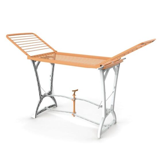 Απλώστρα Ρούχων Πλαστική 198x60x116cm 3φυλλη Άπλωμα 22m Αντοχή 25kg Βάρος 5kg Πορτοκαλί-Λευκό Panny BAMA Ιταλίας