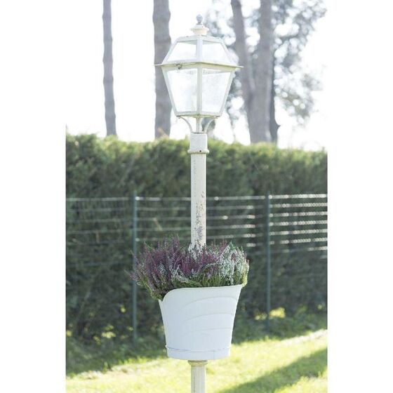 Γλάστρα Κρεμαστή για Κολώνες 35x39x30cm Πλαστική 10lt Λευκή TULIPANO BAMA Ιταλίας