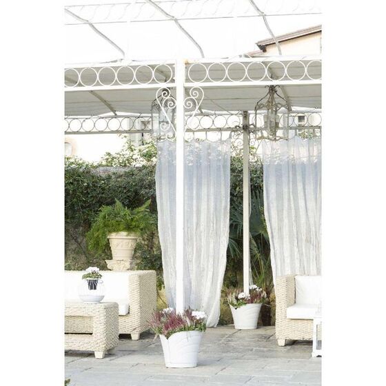 Γλάστρα Κρεμαστή για Κολώνες 35x39x30cm Πλαστική 10lt Λευκή TULIPANO BAMA Ιταλίας