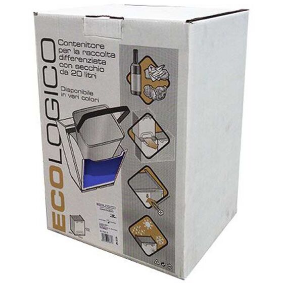 ARTPLAST Ιταλίας Κάδος Ανακύκλωσης Απορριμμάτων Κουζίνας 34x29x47cm 46+20lt Πλαστικός Μπλε