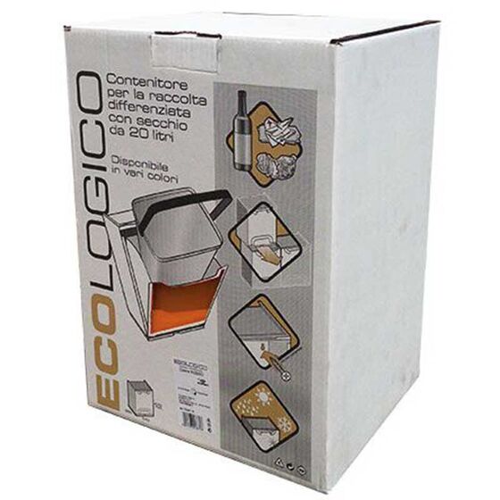 ARTPLAST Ιταλίας Κάδος Ανακύκλωσης Απορριμμάτων Κουζίνας 34x29x47cm 46+20lt Πλαστικός Πορτοκαλί