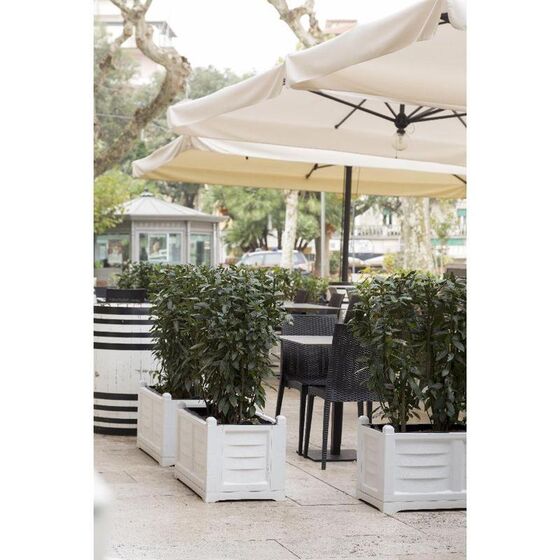 BAMA ITALY Θήκη Ζαρντινιέρας Βαρέως Τύπου 80x43x42cm 120lt Λευκή