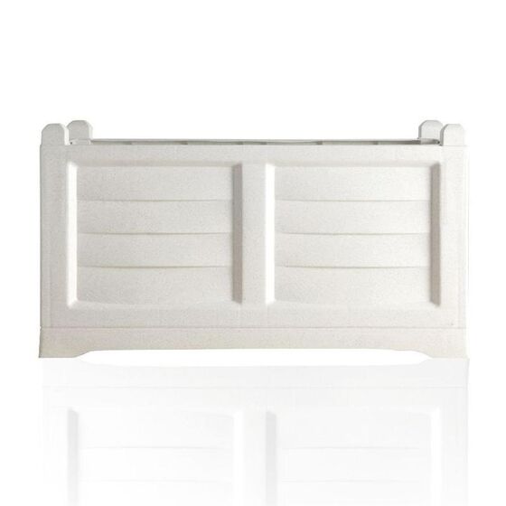 BAMA ITALY Θήκη Ζαρντινιέρας Βαρέως Τύπου 80x43x42cm 120lt Λευκή