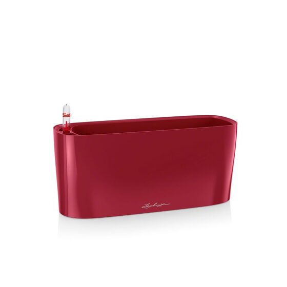 LECHUZA Delta10 Επιτραπέζια Γλάστρα 30x11x13cm Αυτοποτιζόμενη με Δοχείο Φύτευσης ΚΟΚΚΙΝΗ Γερμανίας RedDot Award 2009Designpreis Deutchland 2010