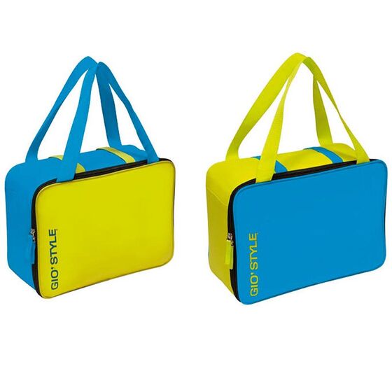 GIOSTYLE Ιταλίας Ισοθερμική Τσάντα 36x15x26cm Πάχος 6mm 15.5lt Πολυεστέρας 300D MAX Απόδοση 16 Ώρες Πιστοποιήσεις Azo FREE/REACH LIME COOLBAG Μπλε-Κίτρινο