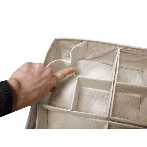 ORDINETT Ιταλίας Θήκη Οργάνωσης Συρταριού 30.5x30.5x10cm TNT 0.27kg DIVIDER LARGE MODULAR Μπεζ Μη Υφασμένο Ύφασμα TNT Non-woven-fabric