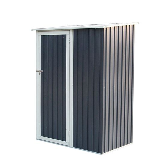 STEELEN Μεταλλική Αποθήκη Κήπου 143x89x186 (4.7'x3') 1m² Γαλβανιζέ Joy Γκρι