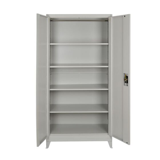 STEELEN Μεταλλική Ντουλάπα 90x45x191cm Πάχους 0.6mm/0.8mm (πάτωμα) Γαλβανιζέ με 4 Ράφια και Ρυθμιζόμενα Πόδια - 5 Αποθηκευτικοί Χώροι