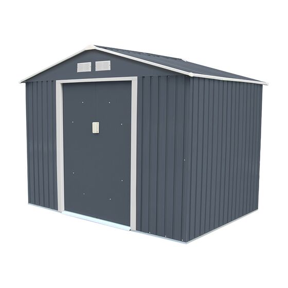 STEELEN Μεταλλική Αποθήκη Κήπου - Σπιτάκι Κήπου 261x181x198 (8.6'x6') 4.3m² Γαλβανιζέ Polis Γκρι