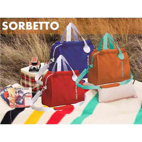 GIOSTYLE Ιταλίας Ισοθερμική Τσάντα 40.5x17x31.5cm Πάχος 6mm 20lt Πολυεστέρας 300D MAX Απόδοση 13 Ώρες Πιστοποιήσεις Azo FREE/REACH SORBETTO L Πορτοκαλί