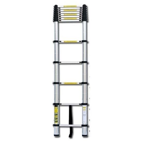 Τηλεσκοπική Σκάλα 3.78m Αλουμινίου με 13 Σκαλιά Βάρος 10.8kg MAX Αντοχή 150kg με 13 σκαλιά