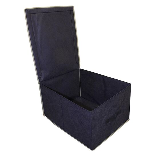 Κουτί Αποθήκευσης Ρούχων 33x40x18cm 24lt TNT Μπλε Σκούρο