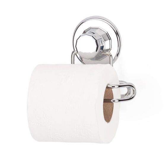 TEKNO-TEL Χαρτοθήκη Τοίχου 10x9x14cm Πάχος Ø7mm Αντοχή 12kg Επιχρωμιωμένο Ατσάλι με Βεντούζα EXTRA STRONG