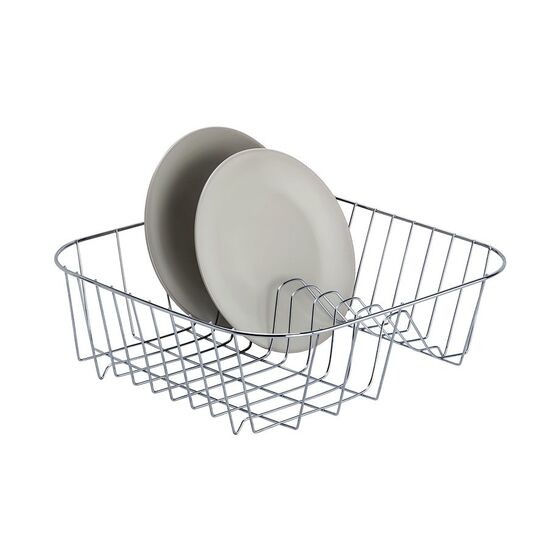 TEKNO-TEL Πιατοθήκη Γούρνας 34x33x11cm με 10 Θέσεις Πιάτων Επινικελωμένο Ατσάλι (NICKEL)