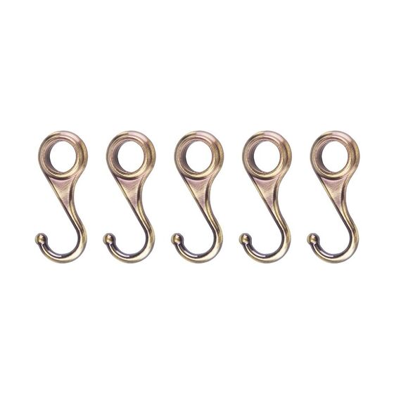 TEKNO-TEL Γάντζος Κρεμάστρας ΣΕΤ 5 Τεμαχίων Επιχρωμιωμένο ατσάλι ANTIQUE