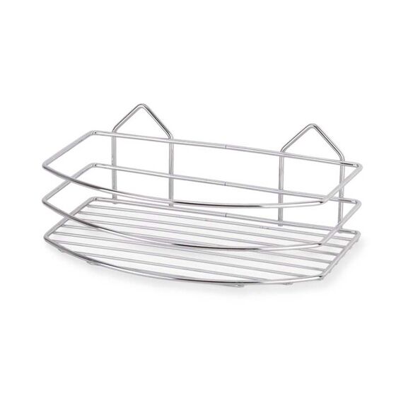 TEKNO-TEL Ραφιέρα Μπάνιου 24x15x9cm Πάχος Ø4mm Βάρος 0.3kg Επιχρωμιωμένο Ατσάλι