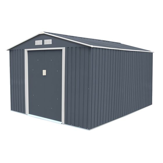 STEELEN Μεταλλική Αποθήκη Κήπου - Σπιτάκι Κήπου 321x301x205cm (10.5'x9.9') 9m² Γαλβανιζέ Polis Γκρι